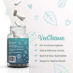 Close-up of VeeFresh VeeCleanse suppositories with smooth texture.