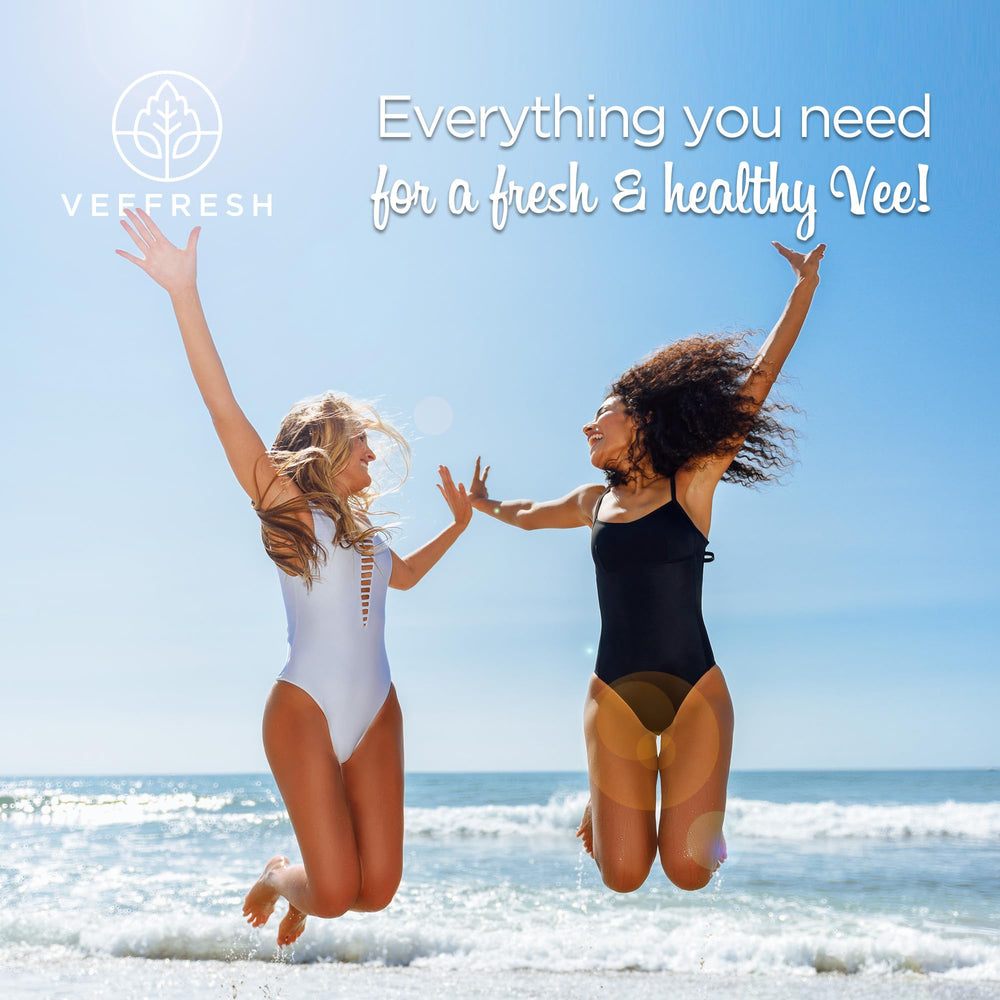 VeeFresh VeePower bundle packaging showcases complete feminine care trio.
