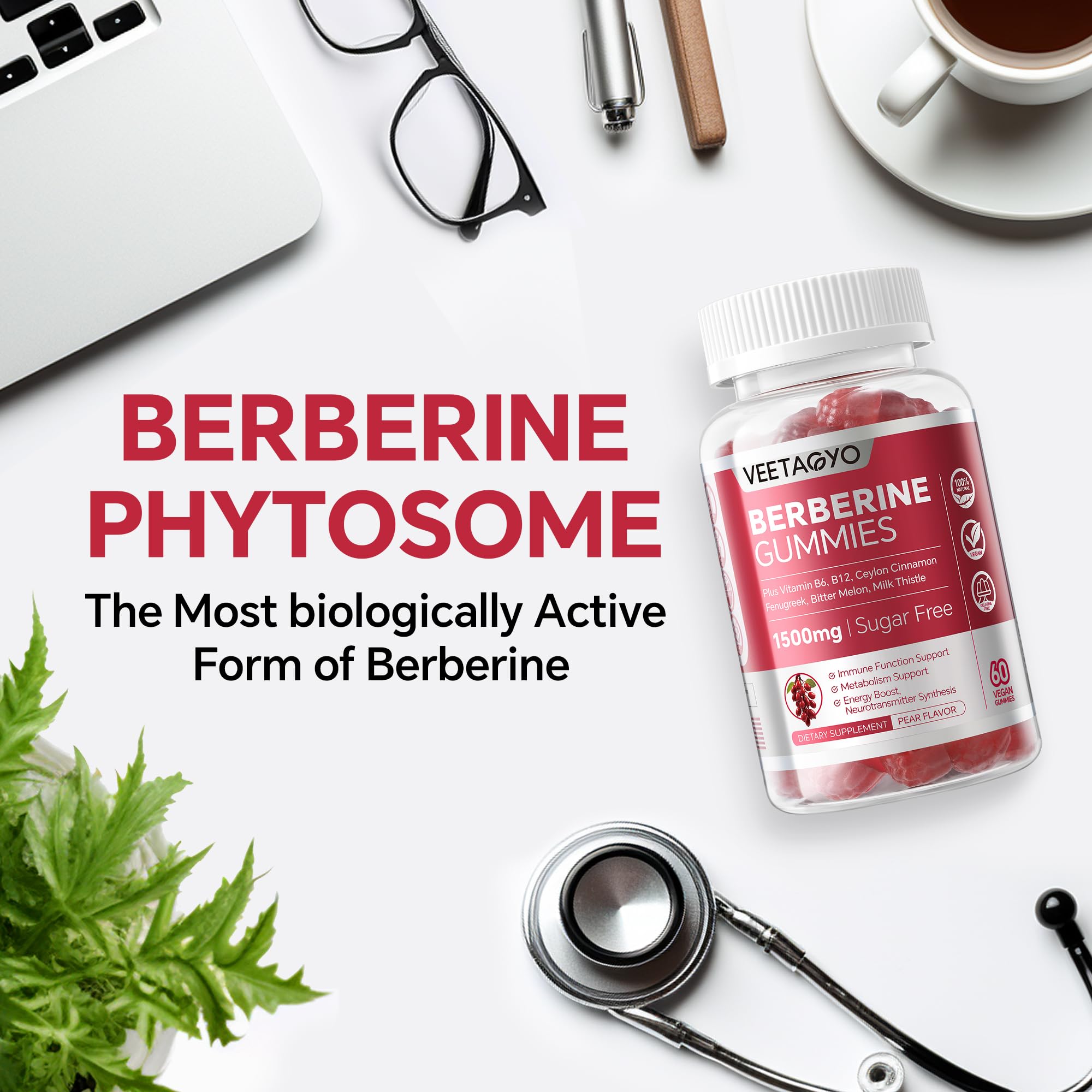 VEETAGYO Berberine chromium turmeric fenugreek label.