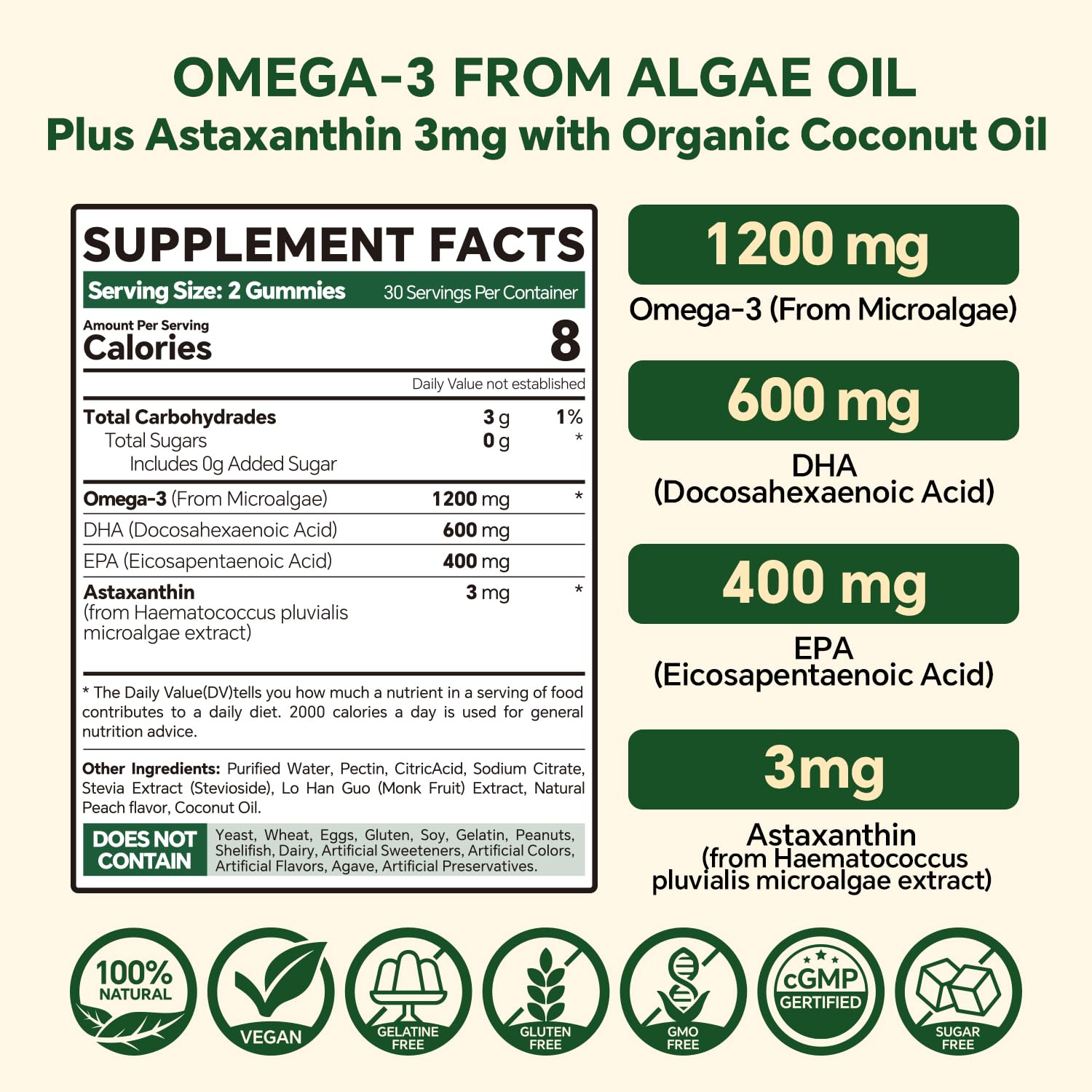 VEETAGYO inner jelly layer visible in omega-3 gummies with microalgae DHA and EPA