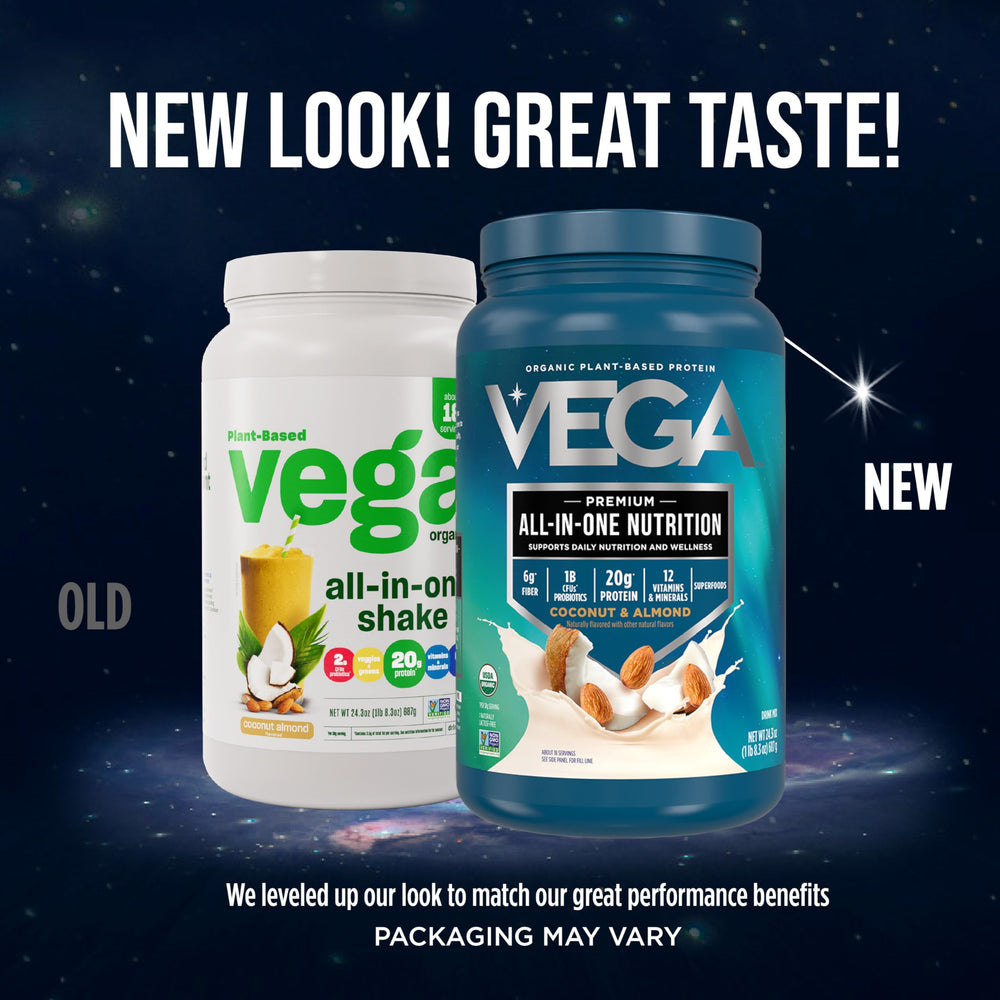 Vega All-In-One Organic Chocolate bottle for post-workout recovery and flavor