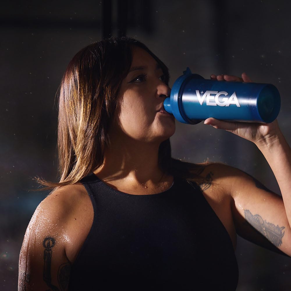 Vega All-In-One Organic label assures vegan, gluten-free nutrition.
