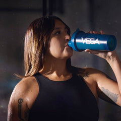 Vega All-In-One Organic label assures vegan, gluten-free nutrition.