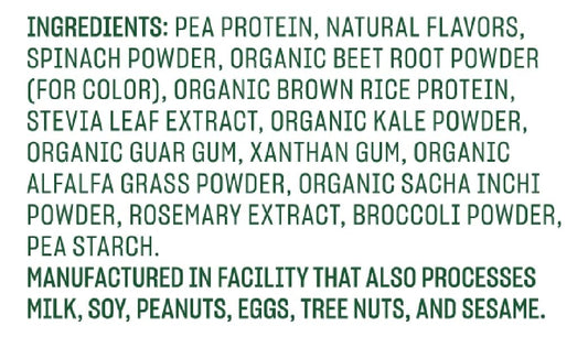 Vega Protein and Greens Berry shake glass showing a smooth vegan protein boost