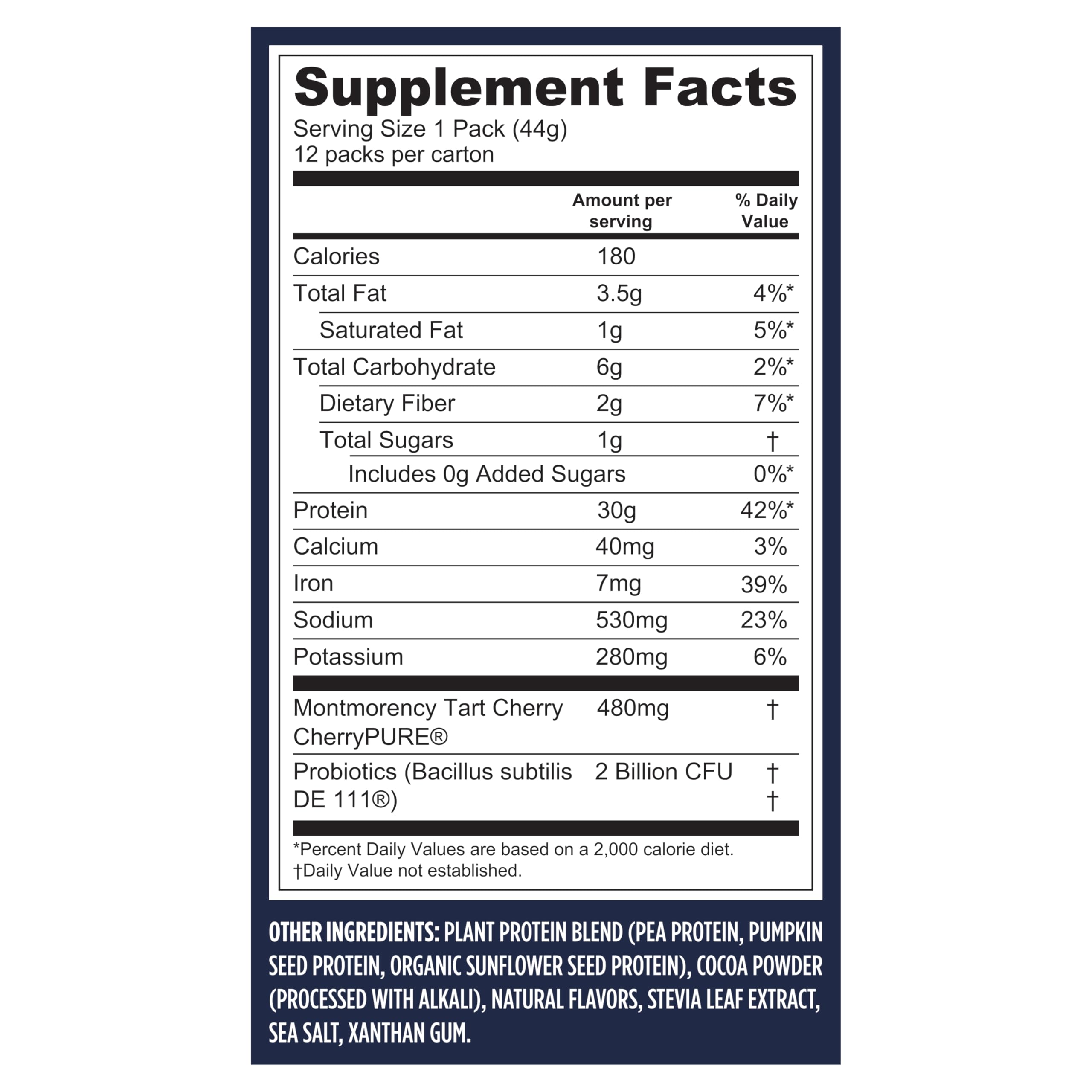 Creamy Vega Protein + Recovery shake ready to drink or blend.