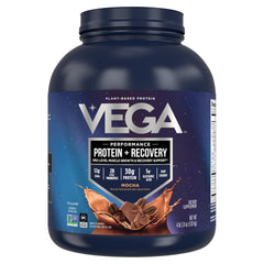 Vega Sport Mocha tub shown for smooth, creamy shakes and smoothies