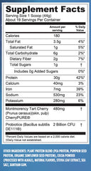 Vega Sport vegan peanut butter flavor protein jar with spoon