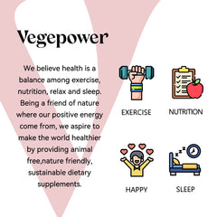 US-made VEGEPOWER facility image emphasizes GMP quality