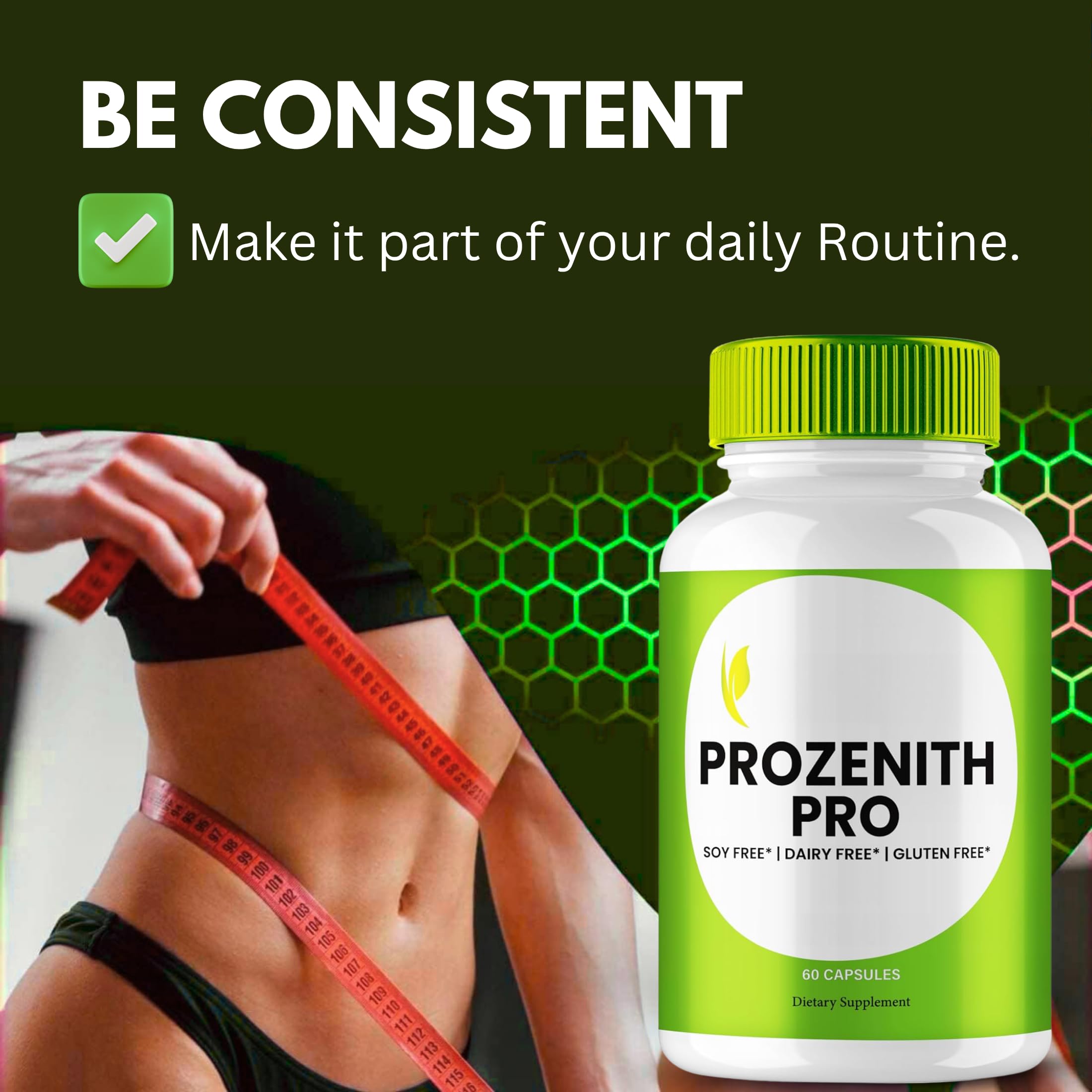 Softgel texture of VegHerbs Original Prozenith Pro capsules for easy swallowing
