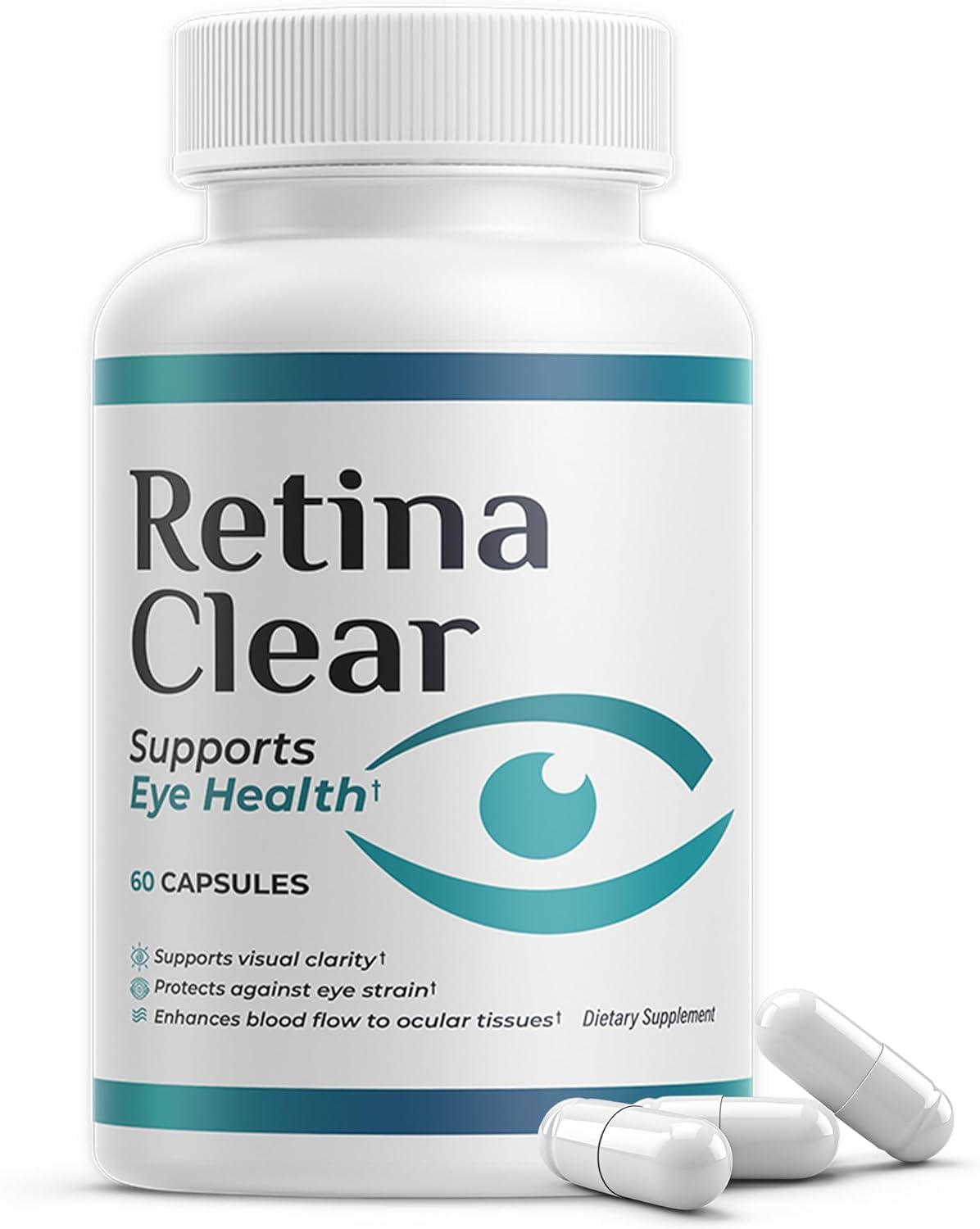 VegHerbs Retina Clear Pro bottle for daily eye care and balanced vision support.