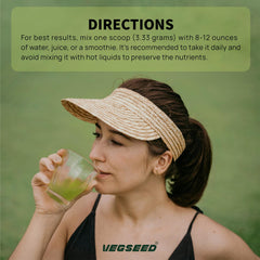 Vegseed Immunity Greens tin highlights clean, allergen-friendly formulation