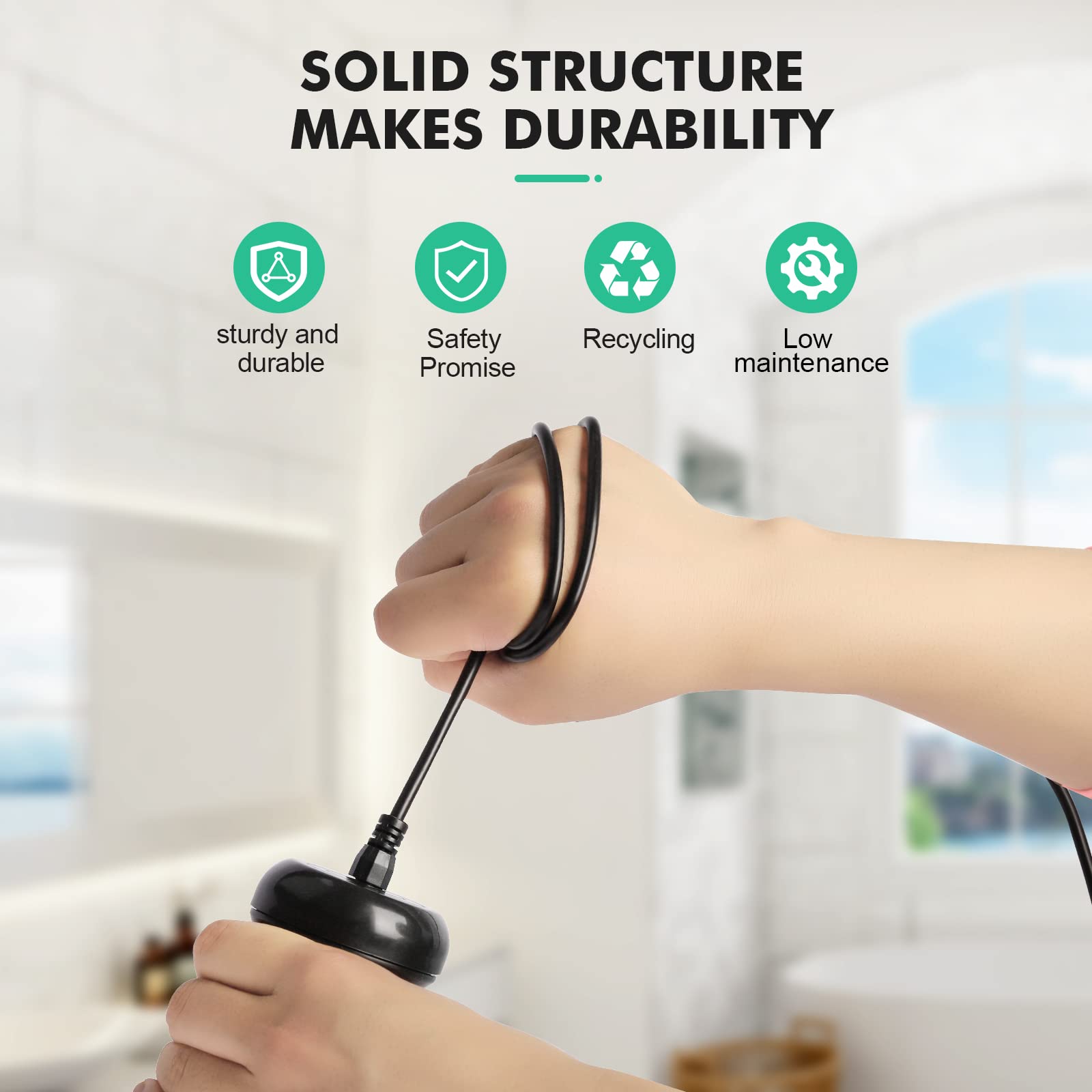 Veicomtech easy-clean bottom-hole design simplifies maintenance and quick rinsing