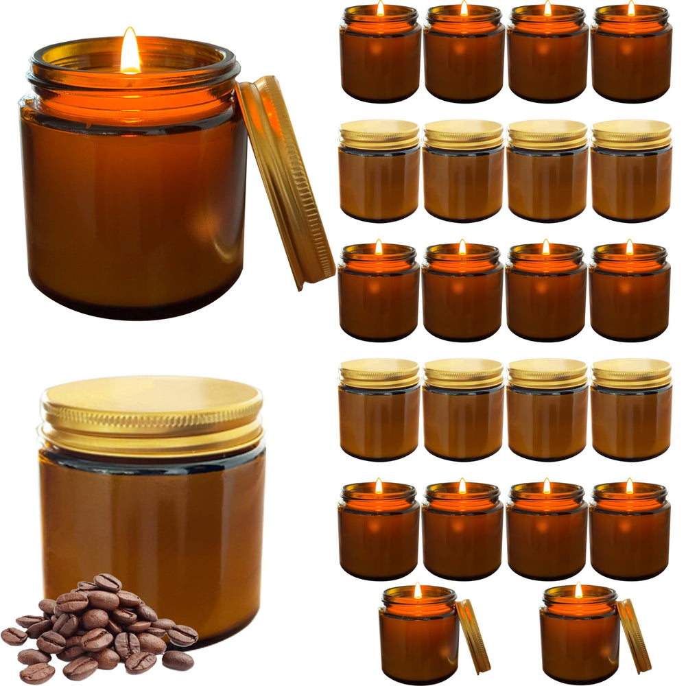 Veiuwa coffee-scented mini candle in a mason jar creates cozy home ambiance