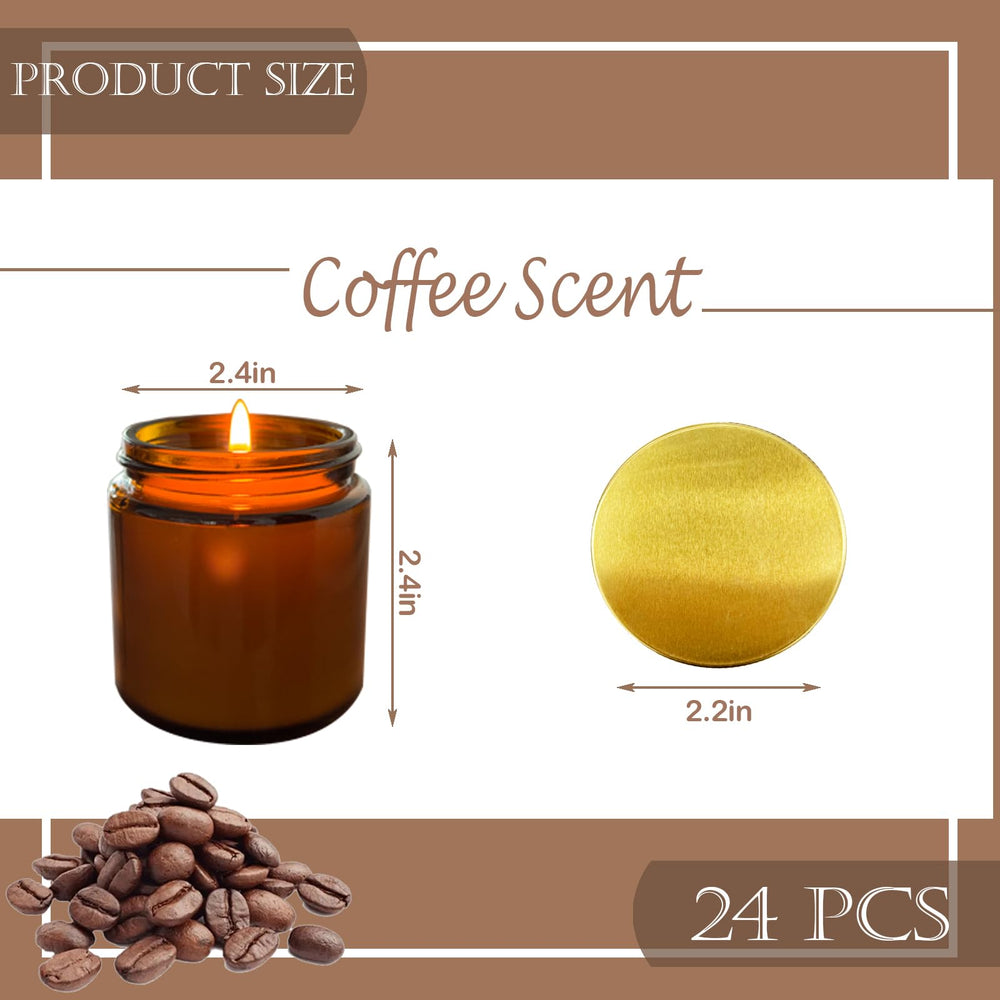 Veiuwa 4 oz candle set centers cafe-like mood at home or office
