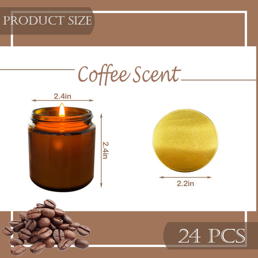 Veiuwa 4 oz candle set centers cafe-like mood at home or office