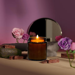 Veiuwa mini soy candle provides long-lasting aroma for small rooms