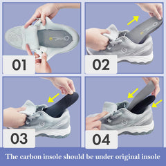 VEJESIME carbon fiber insole pair, ideal for active use and recovery routines