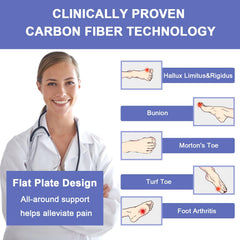 VEJESIME carbon fiber insole, side profile, reveals ultra-thin, high-strength plate
