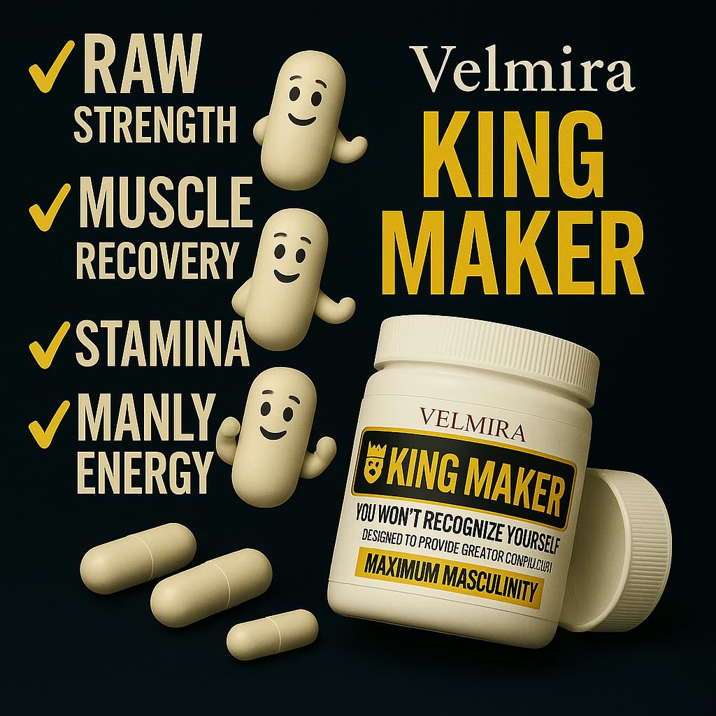 Velmira King Maker label highlights non-GMO and gluten-free claims.