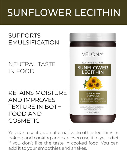 Velona Lecithin acts as emulsifier to blend oils in dressings and sauces