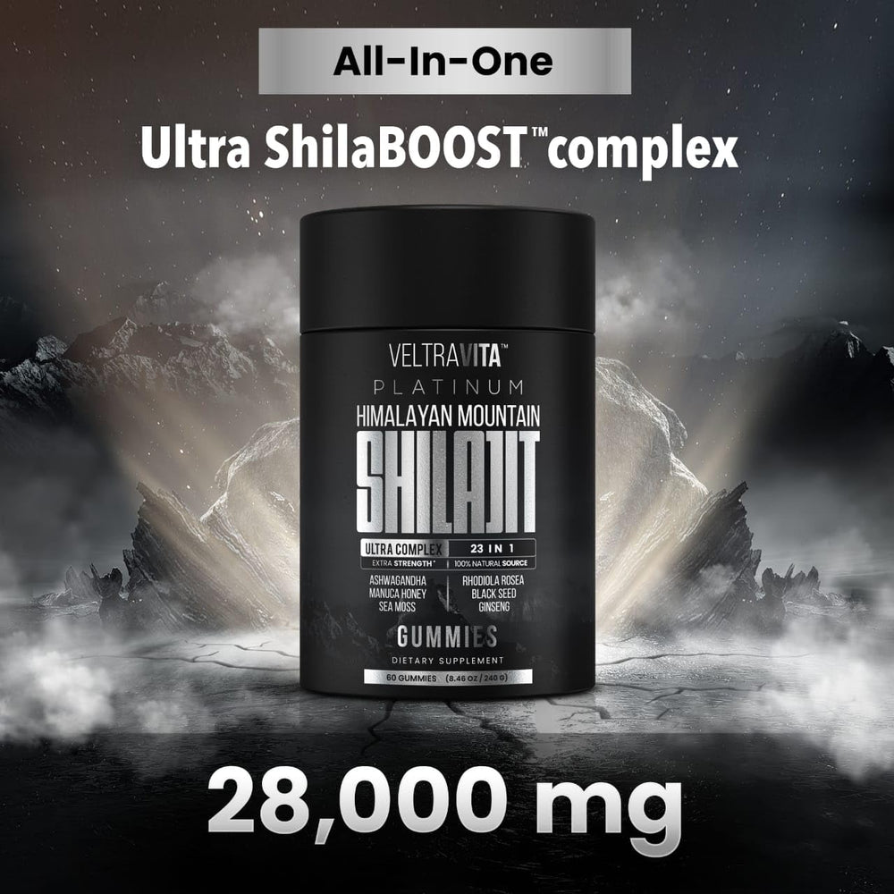 VeltraVita Himalayan Shilajit resin gummies highlight energy-boosting blend