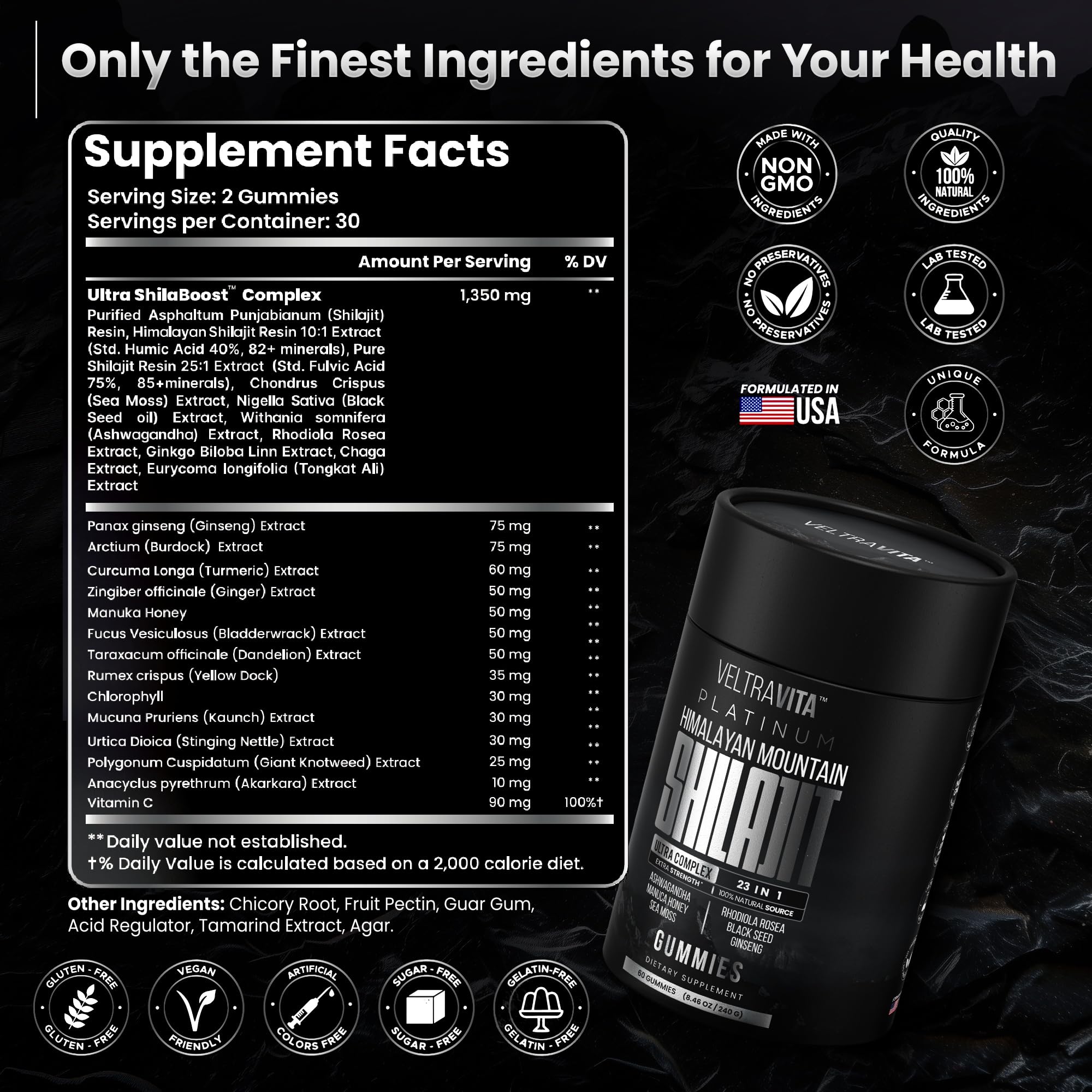 VeltraVita No Sugar formula keeps flavor clean and flavorful