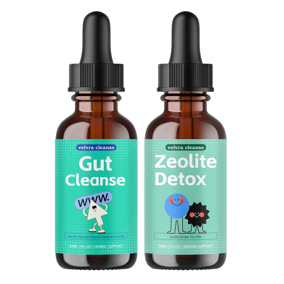 Velvra Cleanse bottle front for daily digestion support.