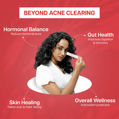Ventamin key ingredients zinc and probiotics support healthy skin tissue.