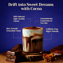 Venture Pal Mushroom Cocoa bag pour, convenient nighttime ritual.