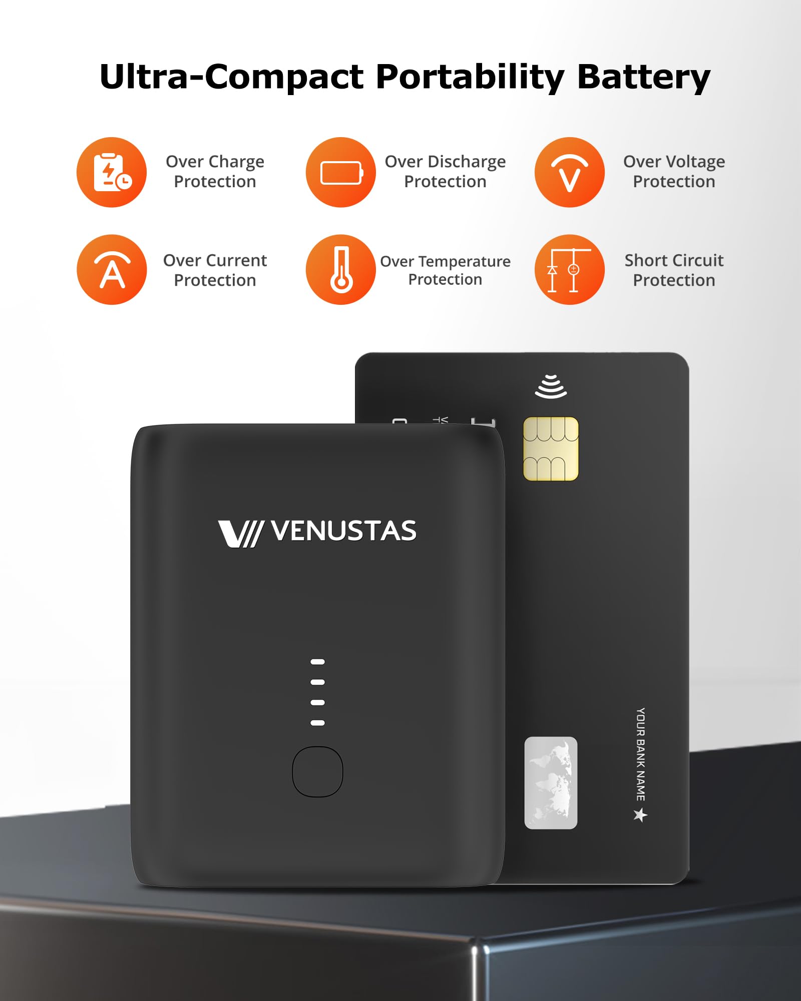 Venustas 36Wh battery pack powers quick warmth for travel moments.