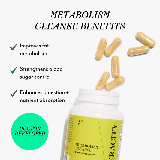 Veracity Metabolism Cleanse capsules for convenient daily use