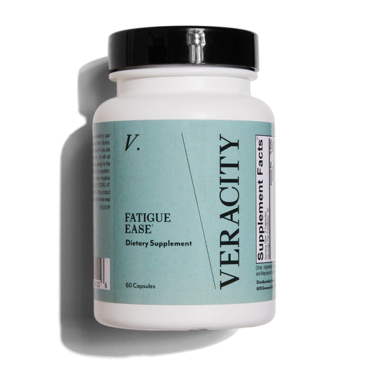 Veracity SelfCare Fatigue Ease bottle front showing energy support blend