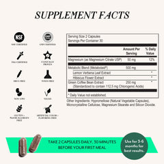 Veracity Metabolism Ignite label detail shows vegan, toxin-free formulation.