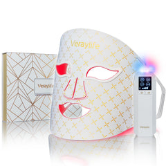 Veraylife red light face mask assembly for at-home skincare sessions