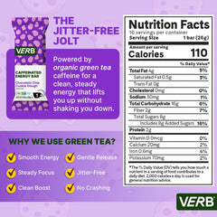 Verb Caffeinated Energy Bar close-up shows chocolate chips and cookie dough texture for flavor