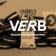Serving idea of Verb Cookies & Cream bar as a quick breakfast