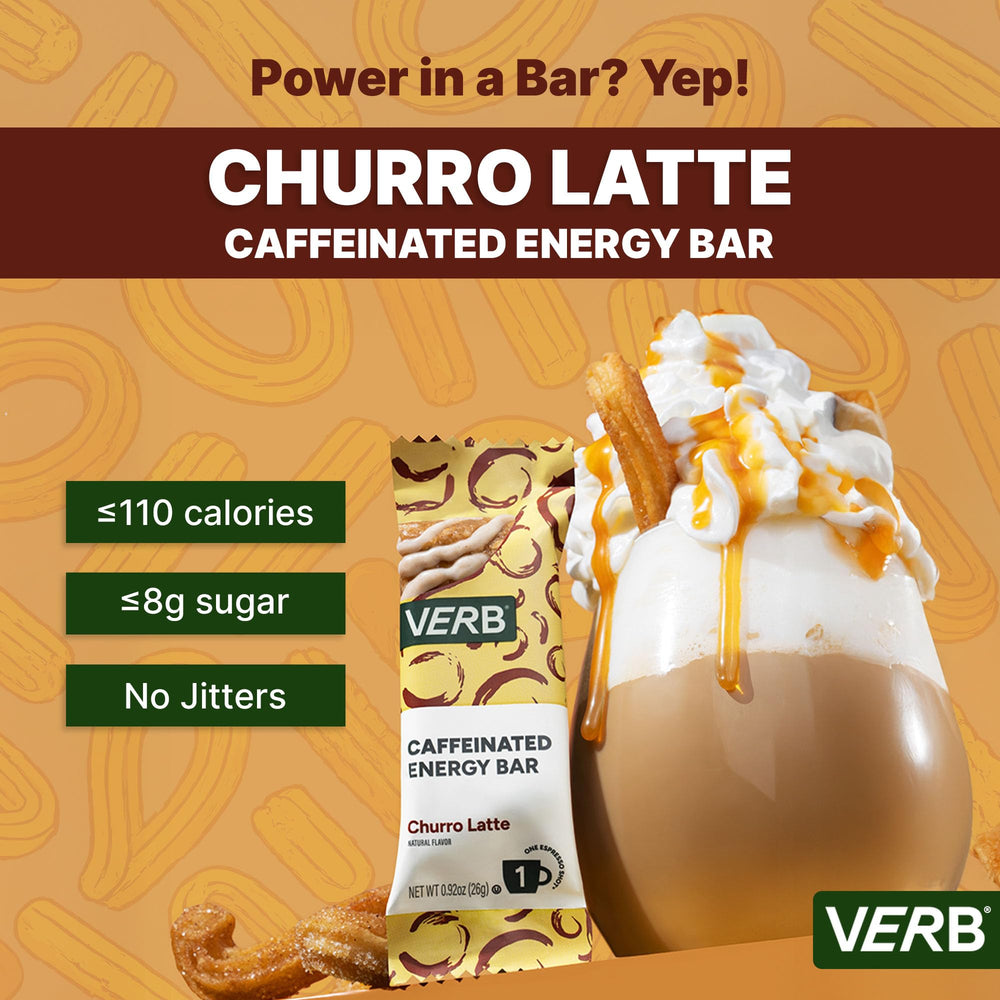 Verb Energy Bar ingredients close-up highlights gluten-free oats and peanut butter.