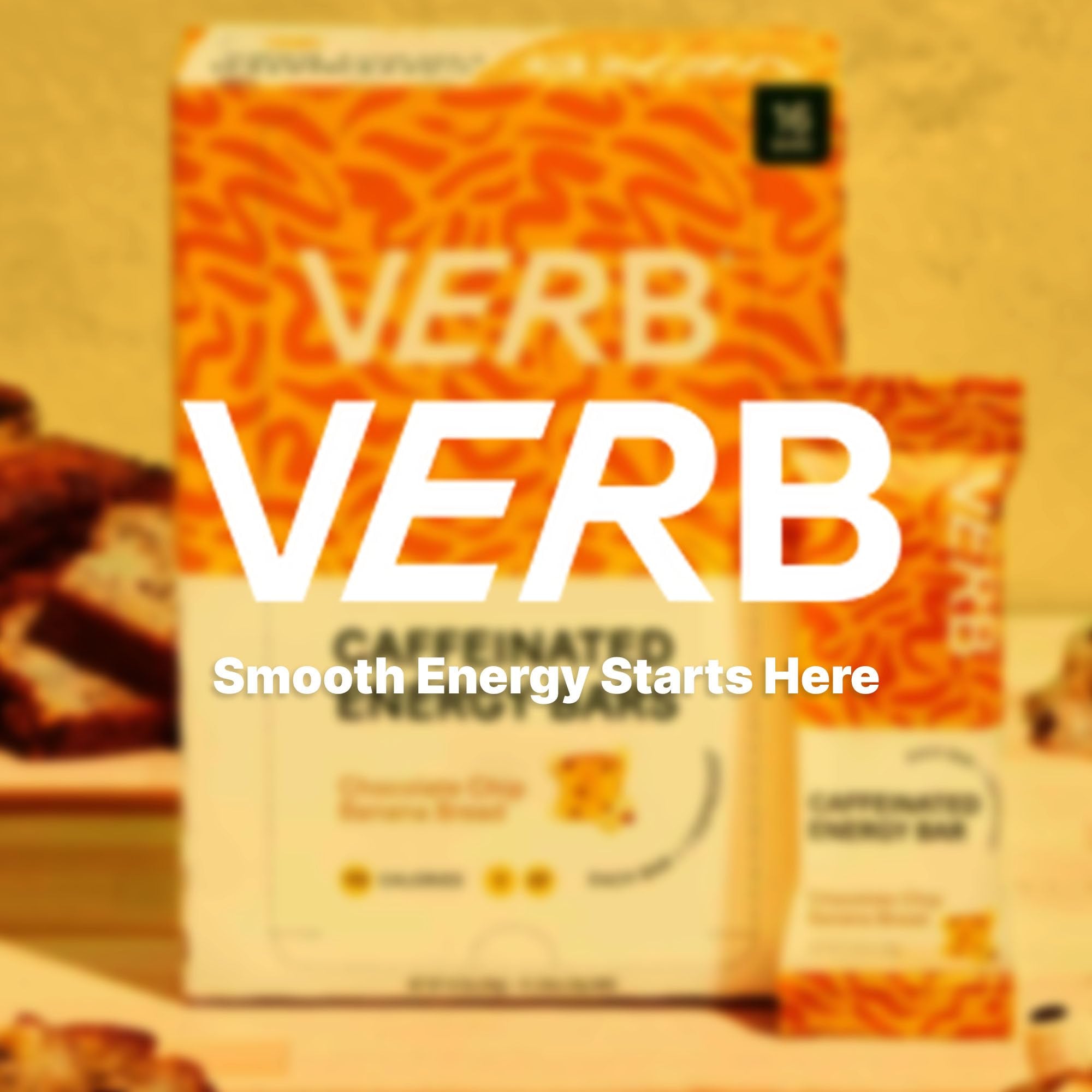 Verb Caffeinated Energy Bar nutrition facts highlight caffeine from green tea
