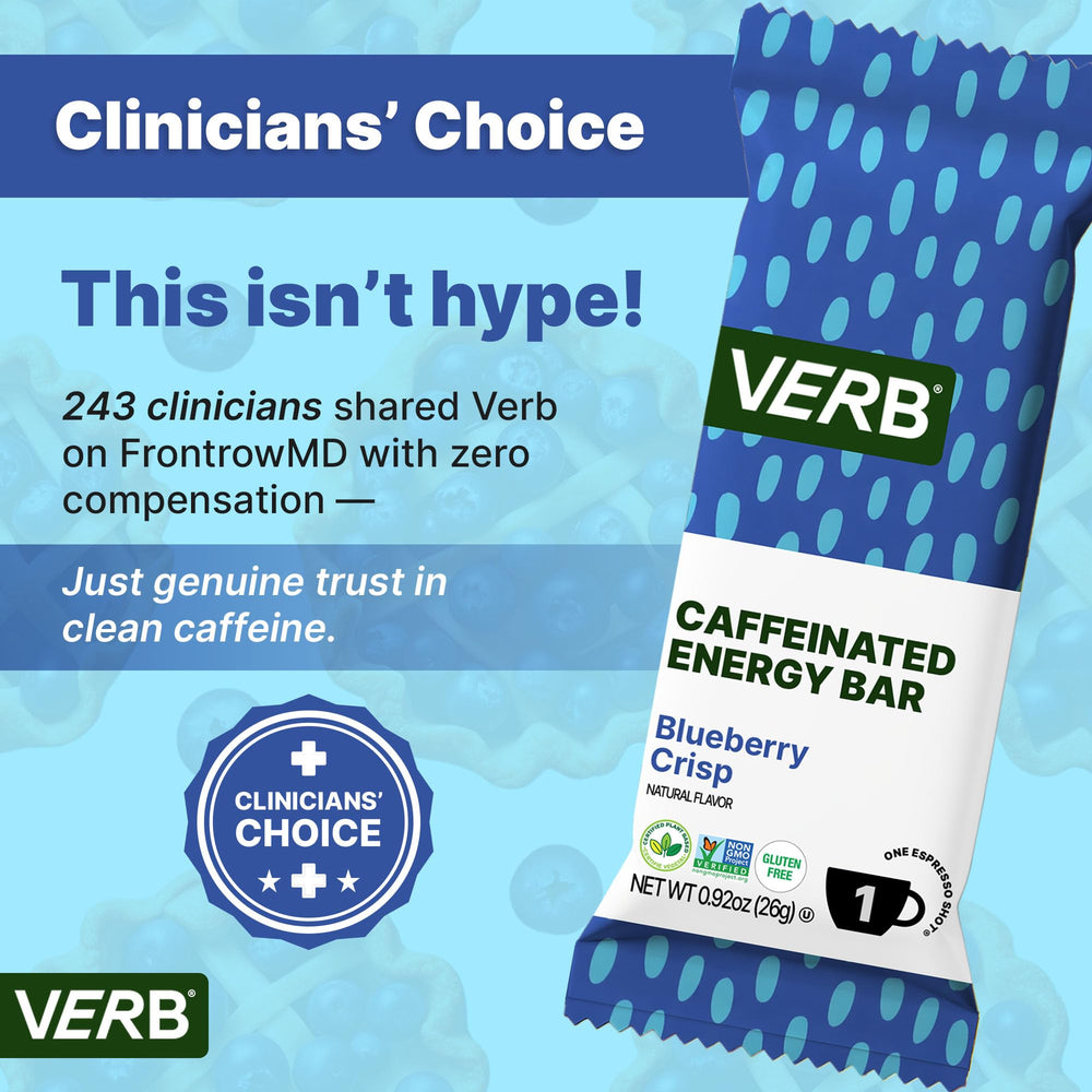Verb Energy organic green tea caffeine supports smooth focus.