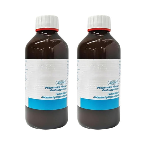 VERBASA CONFEC GAV Advance peppermint bottle shows a refreshing flavor and convenient 500ml capacity.