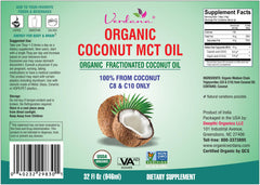Clear, colorless MCT oil close-up highlights purity