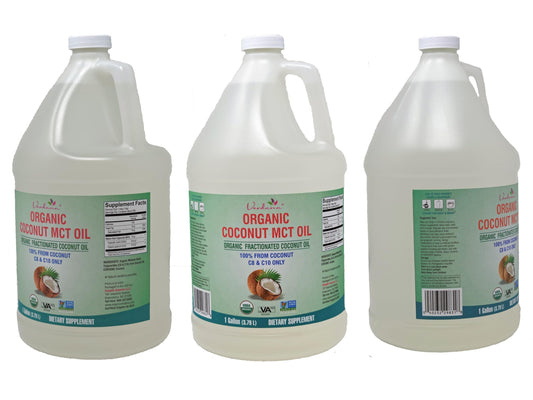 Verdana MCT oil being poured, ideal for cooking and coffee