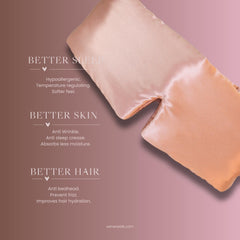 Verena Silk Eye Mask inner padding delivers gentle cushioning for rest