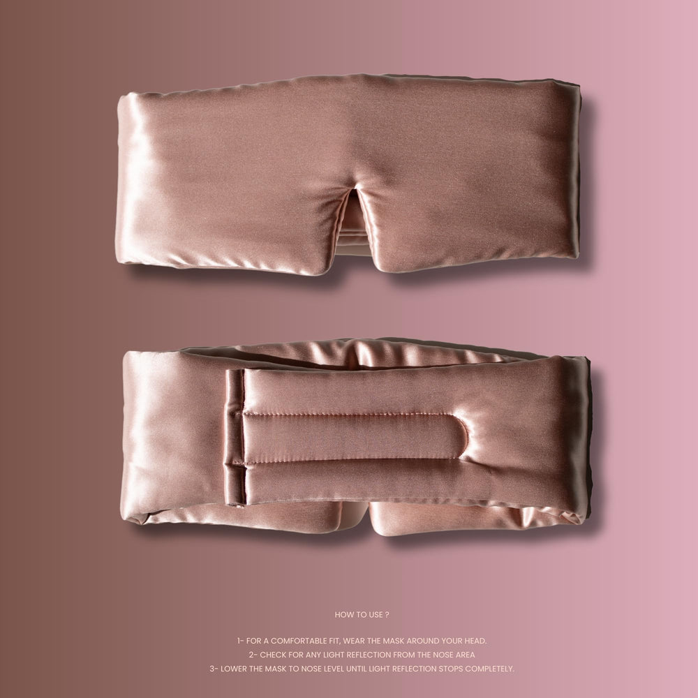 Verena Silk Eye Mask travel pouch keeps it travel-ready and clean