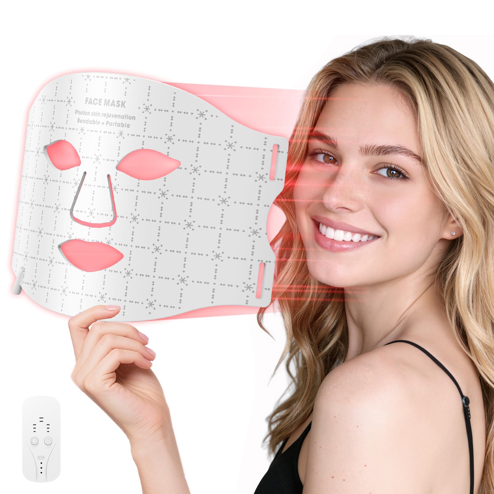 Verfubo red light face mask for at-home skin rejuvenation