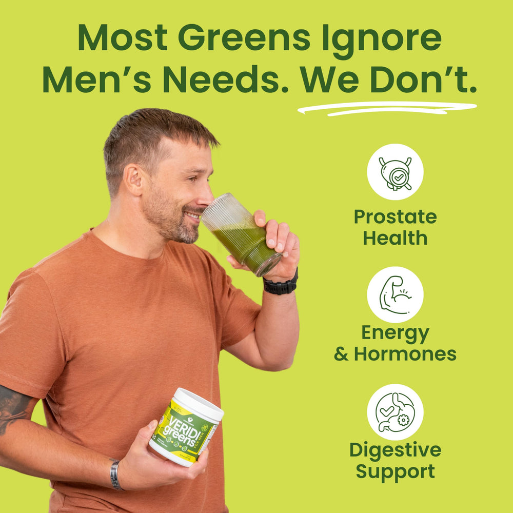 Spirulina and chlorella blend in Veridi Greens powder.