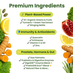 USA-grown organic ingredients form the foundation of Veridi Greens.