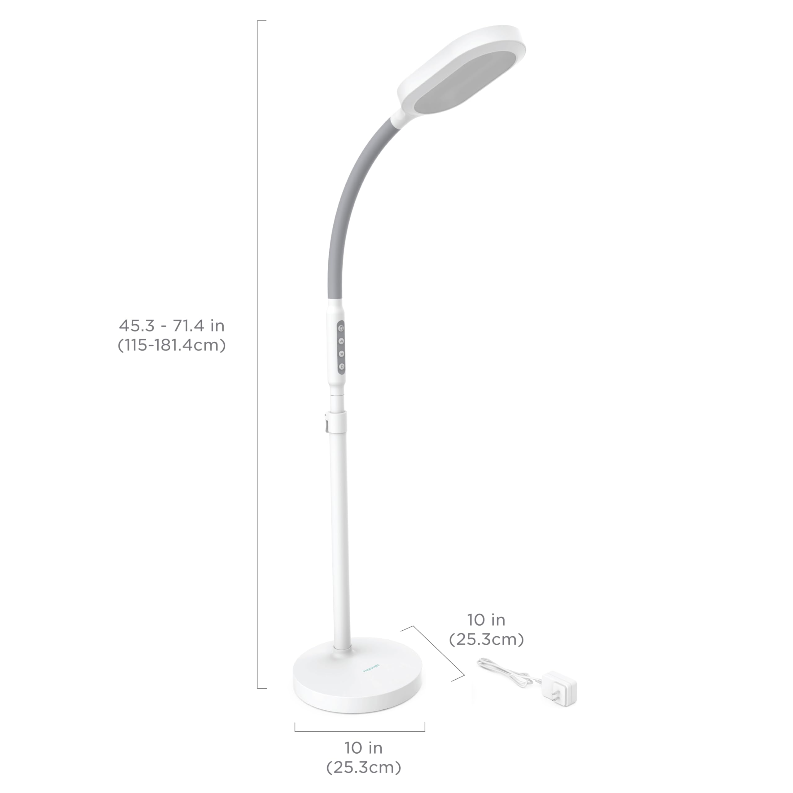Verilux HappyLight Duo anti-glare Optix lens reduces reflections on reading surfaces.