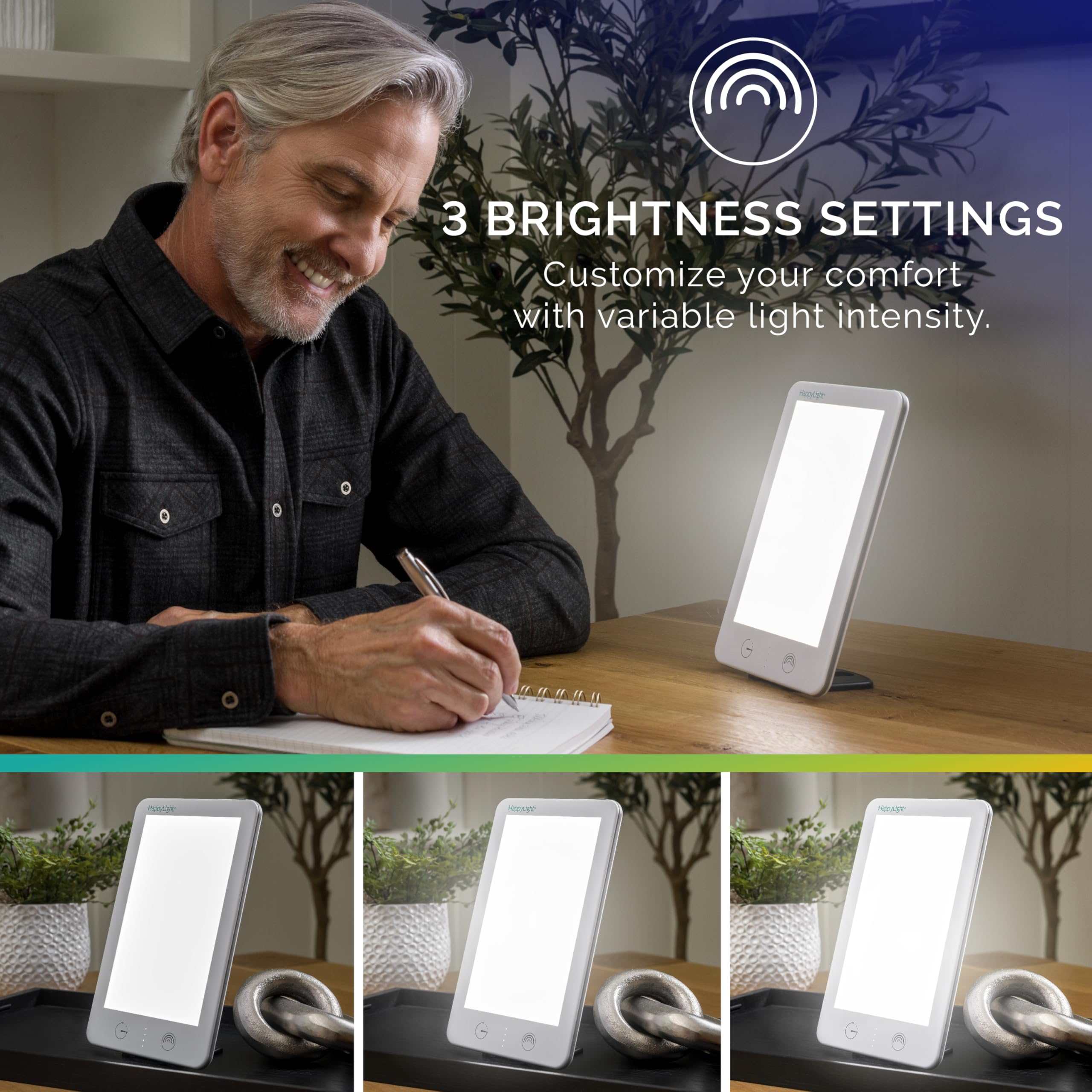 Countdown timer display on the Lumi Plus highlighting programmable session length