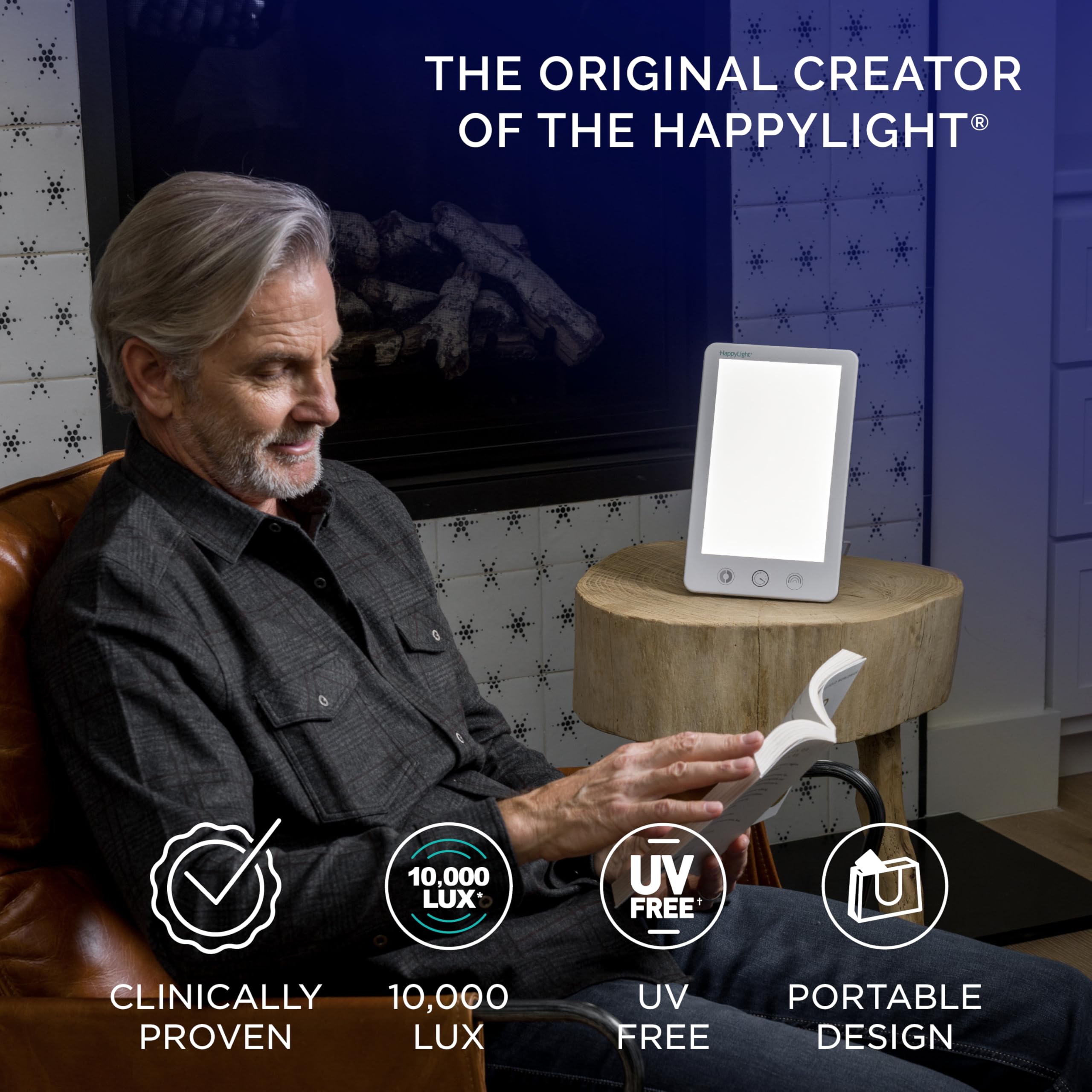 Verilux HappyLight Touch Plus two color temps create ambiance